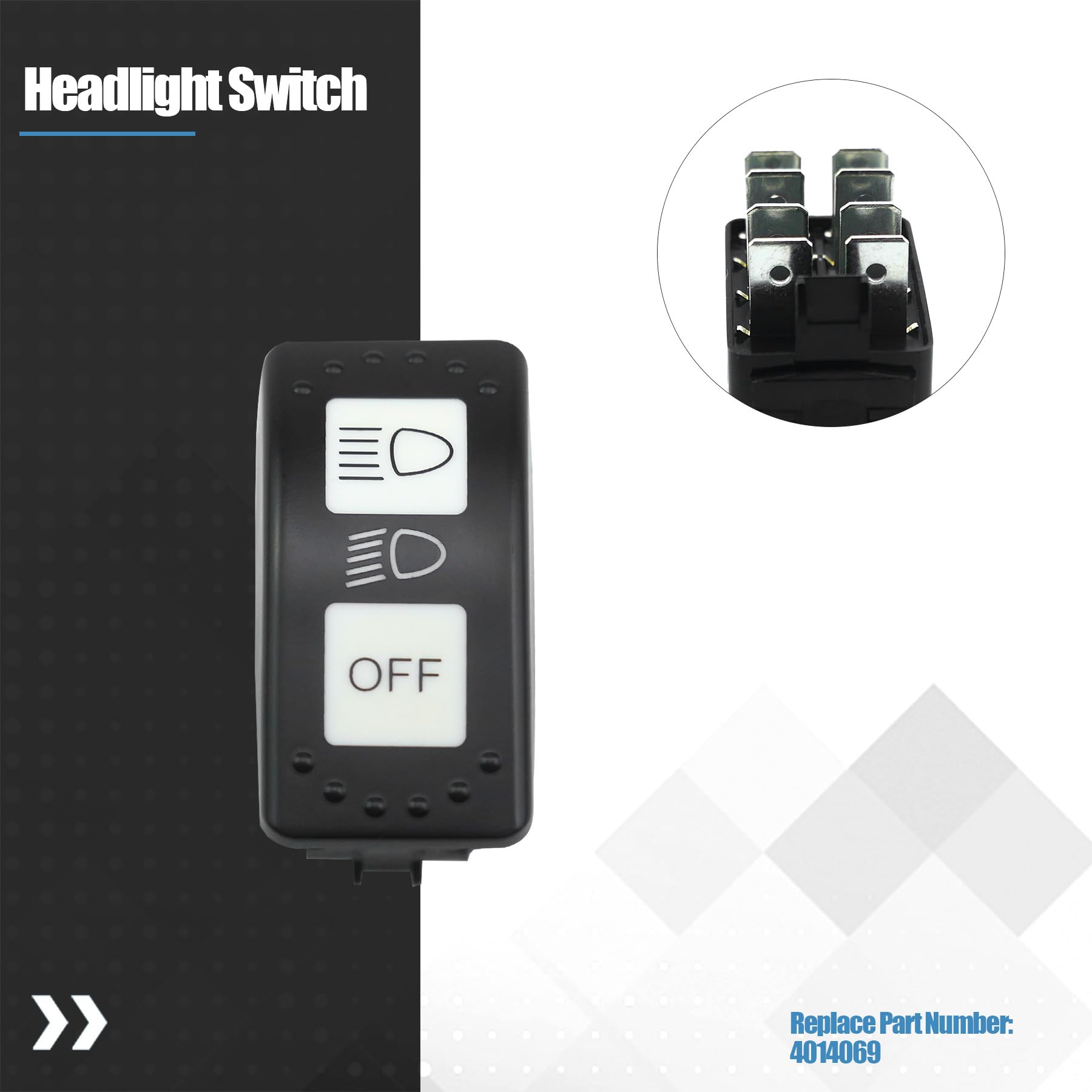 れ*す様 Switchライト Amazon.com: Headlight Switch 4014069 Fit for Polaris RZR 900